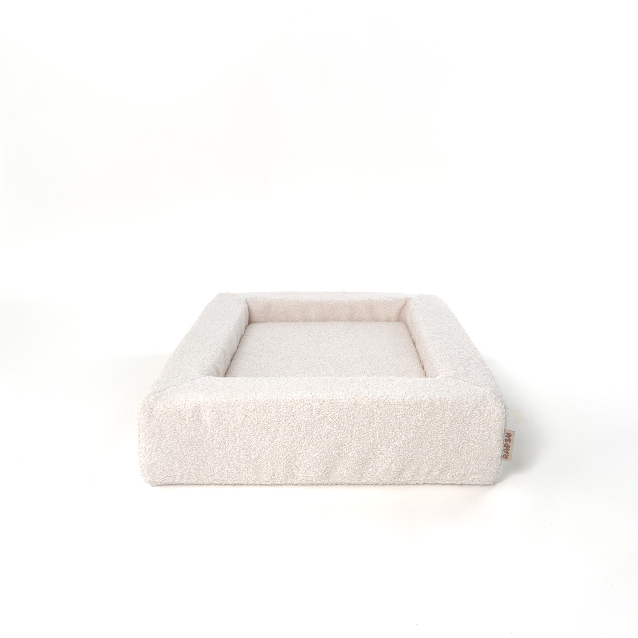 Ivory Rapsu Bed sivukuvassa, luonnonvalkoinen, koko M